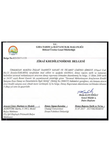 Ürmaksan belgeleri — 12